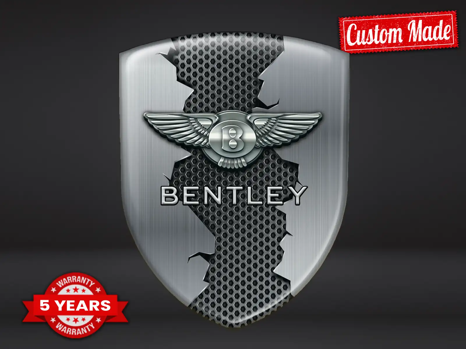 Bentley Badge Auto Personalizzati Design Max Chic Pro Durevoli
